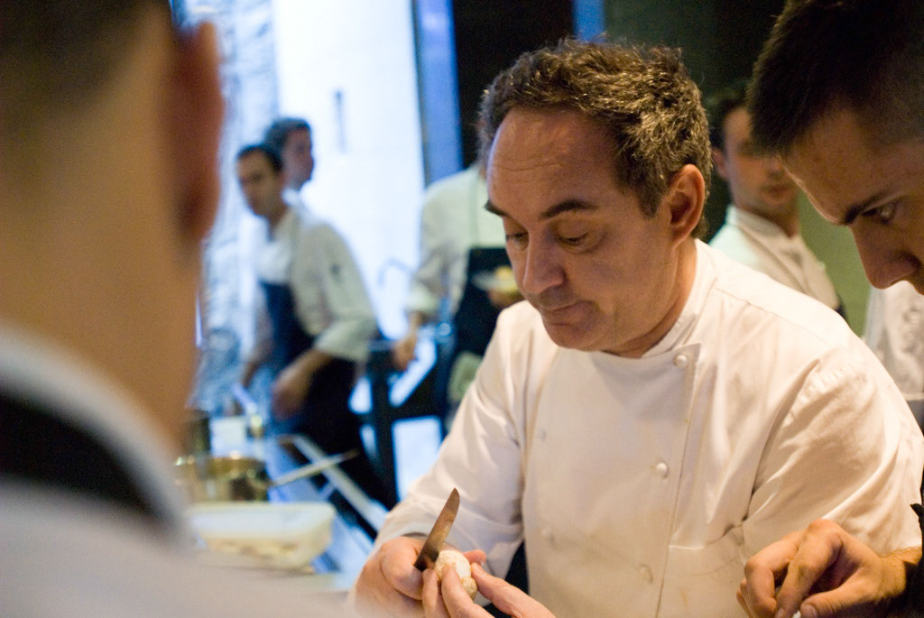 Ferran Adrià is the famous chef at El Bulli, a restaurant on the coast of Catalonia preparing mushrooms